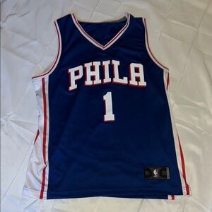 James harden men’s size medium Blue PHILA Basketball Jersey. Like new condition